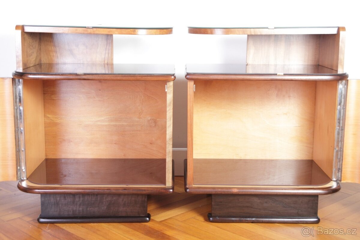 Noční Stolky Ořech Renovace - 4