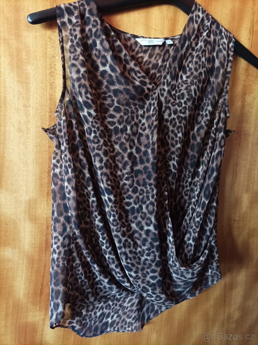 Leopardi bluzicka bez rukávů - 4