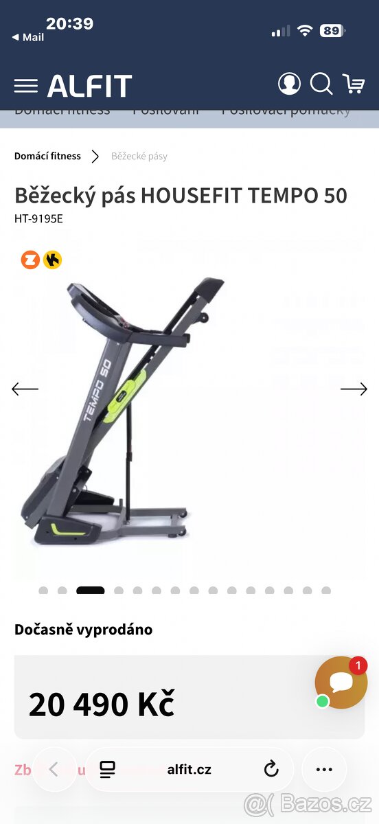 Běžecký pás HOUSEFIT TEMPO 50 - 4