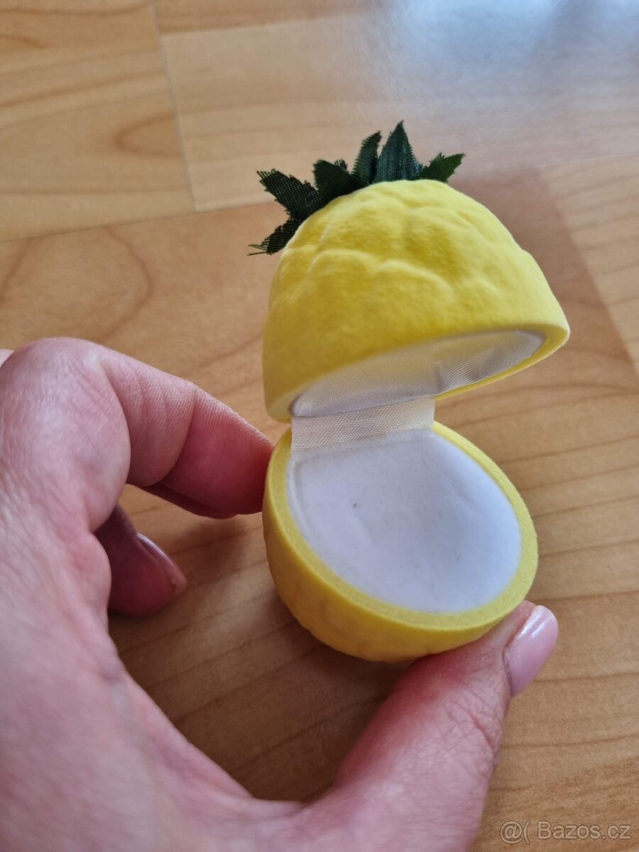 Krabička na prstýnek - ananas - 4
