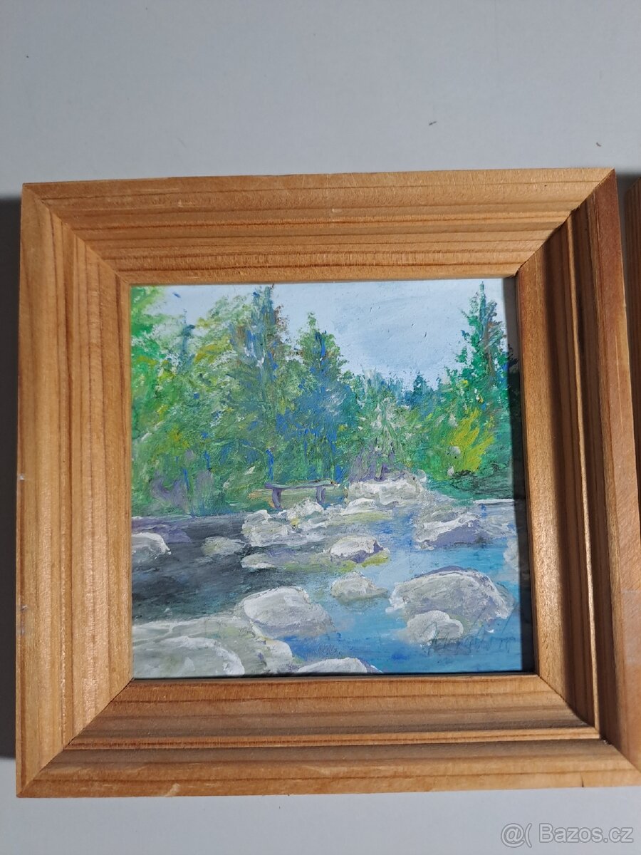 Malované obrázky 2ks - 4