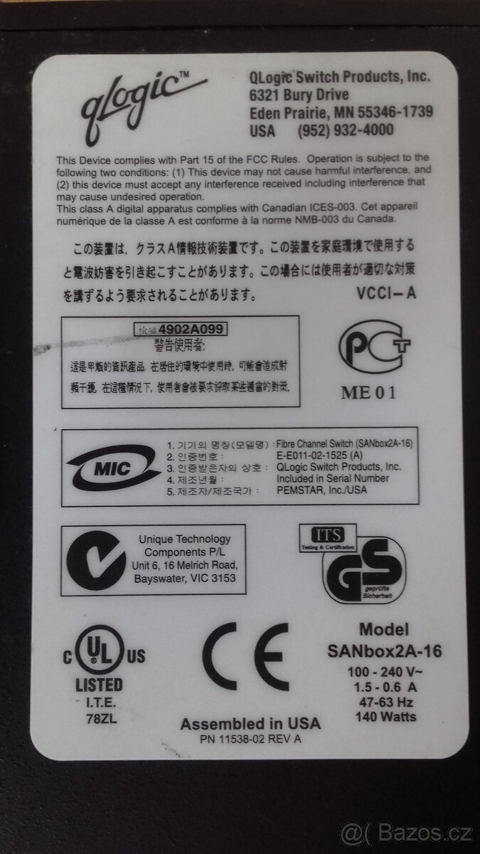 Optický switch Qlogic FC16-2 - 4