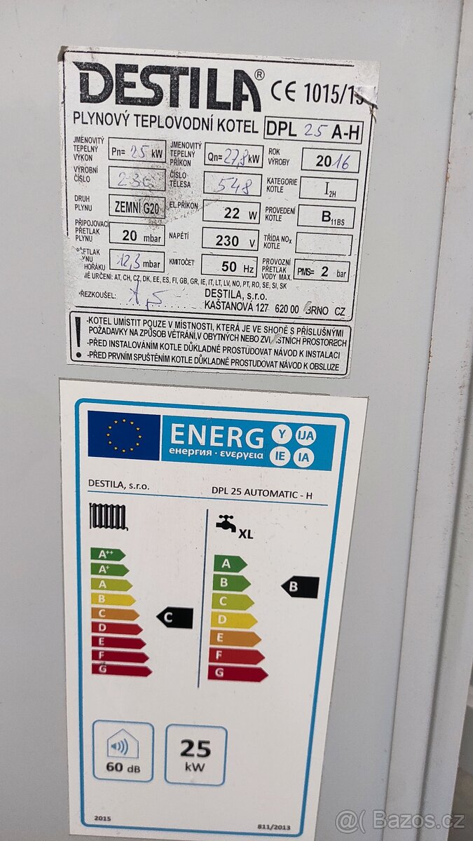 Plynový kotel Destila Ocelot DPL 25 A-H - 4