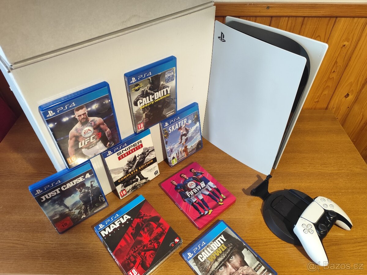 PS5 herní konzole záruční list , hry - 4