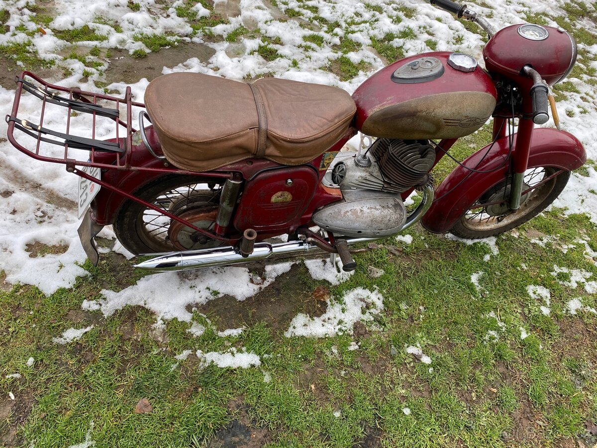 Jawa 350 / 354 kývačka, původní stav, patinovka, po STK - 4