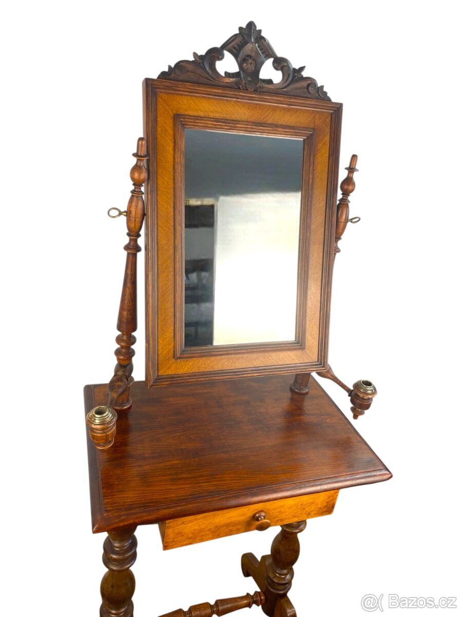 Starožitný toaletní stolek - historismus - 4