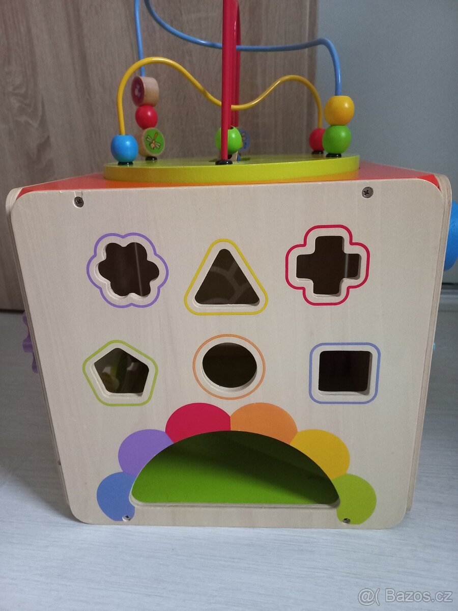 Velká dřevěná hrací kostka - 4