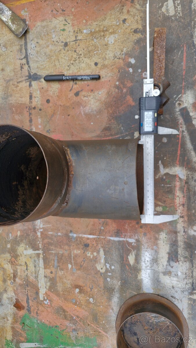 Kouřovod T kus 130mm - 4
