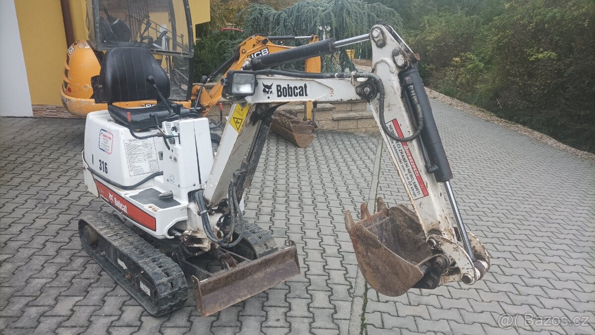 Minibagr Bobcat 316 EA r.v.2007 celk. hmotnost 760kg - 4