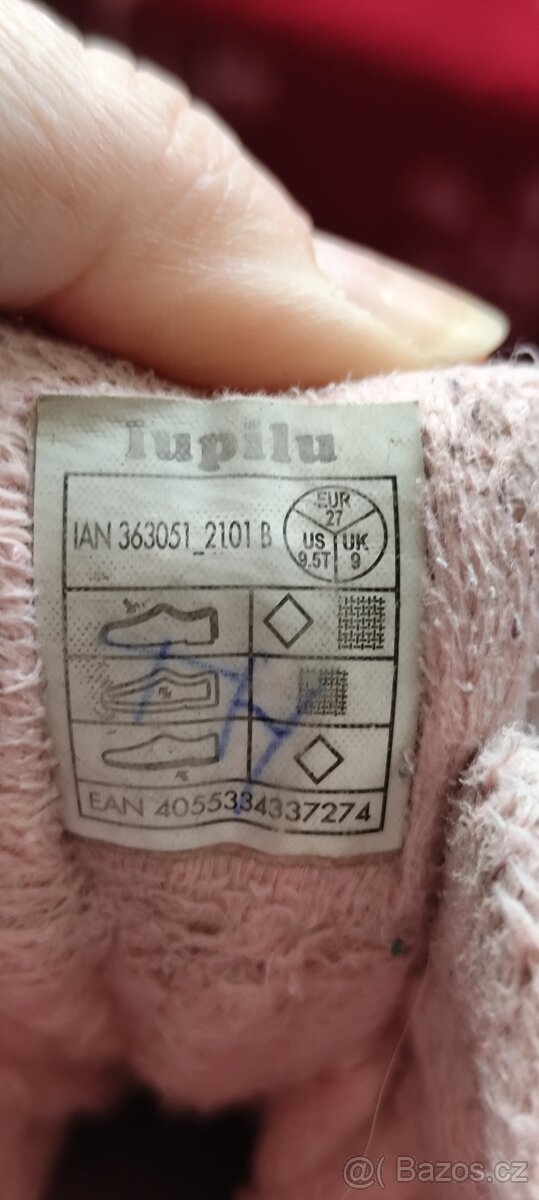 Holčičí zimní boty LUPILU vel. 27 stélka 180mm - 4