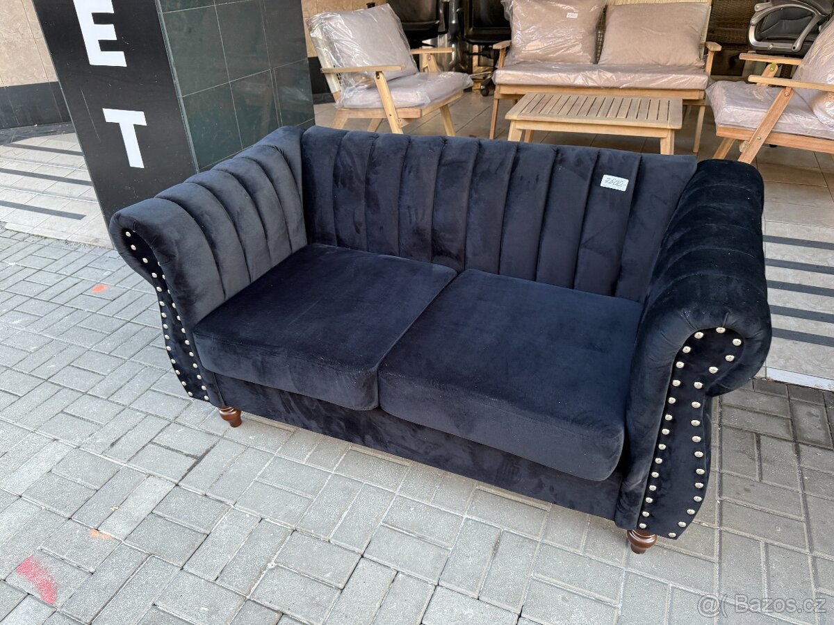 Sedačka dvojsed. černá NOVÁ 2. jakost - 4