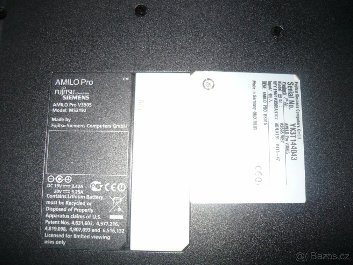 Fujitsu Siemens Amilo Pro V3505 - nahradni dily - 4