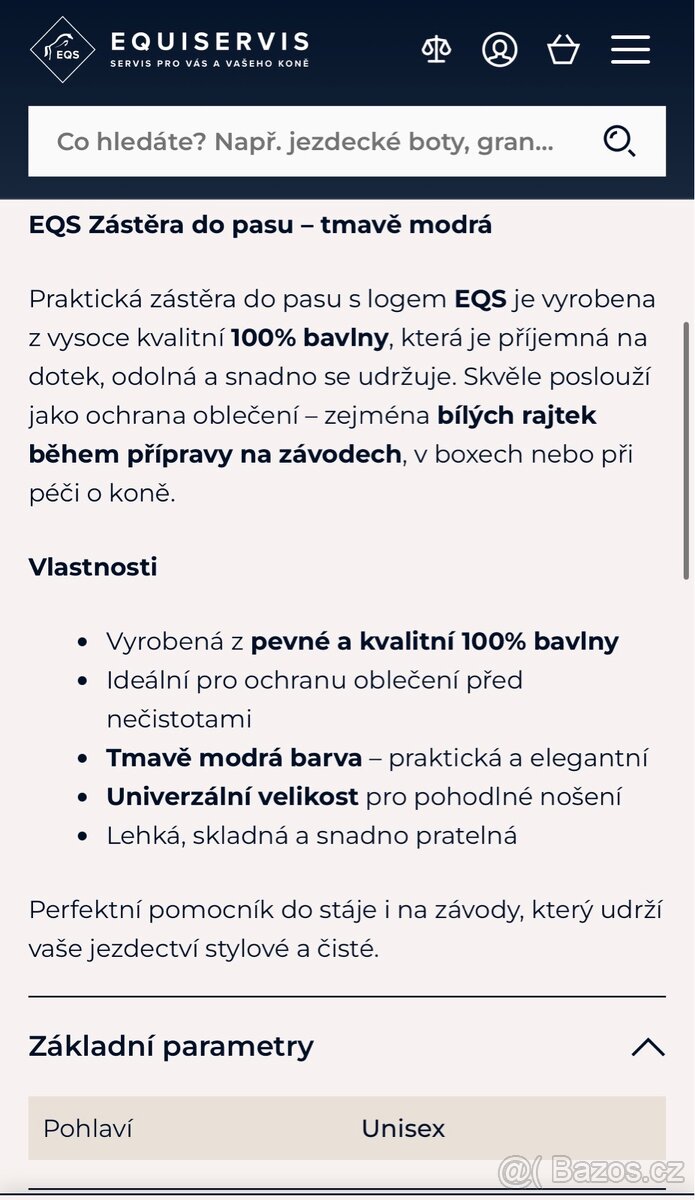Zástěra do pasu EQS - 4