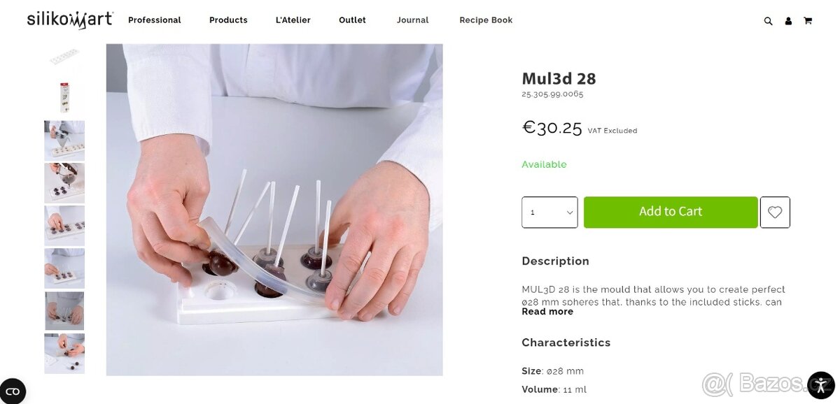 Silikonová forma Silikomart na kuličky (nová nepoužitá) - 4