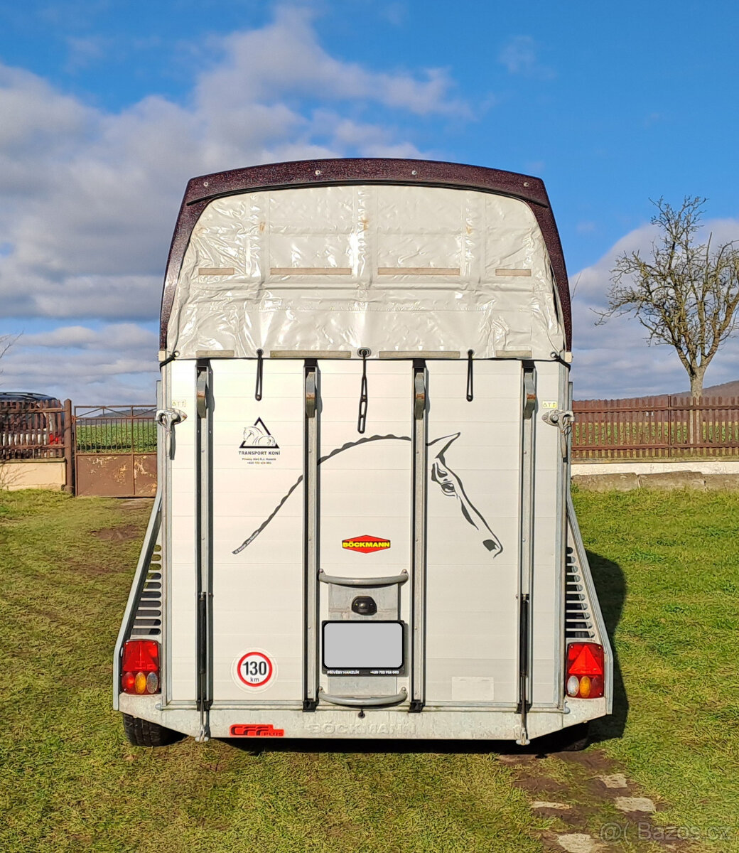 Prodám celohliníkový přívěs - přepravník na 2 koně Böckmann - 4