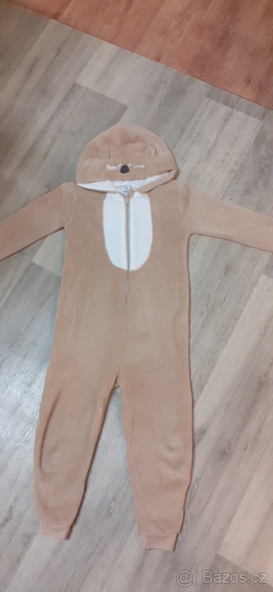 Plyšový overal vel.122/128-2 ks - 4