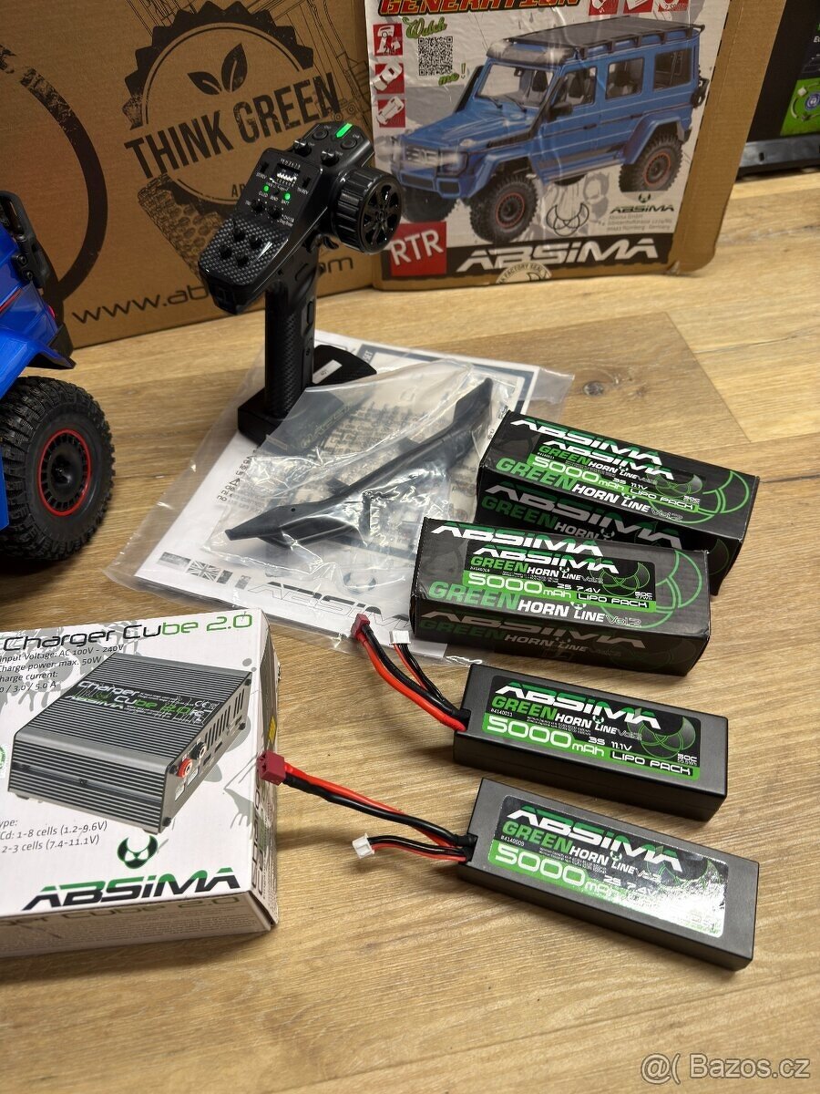 nový set modelu Absima CR4.4 WOLF 1:10 RTR modrý + 2x lipo - 4