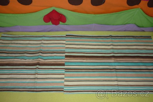 11-dílný set do postýlky modrý proužek - 4