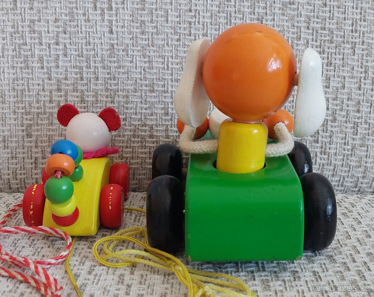 Tahací dřevěná zvířátka - 4