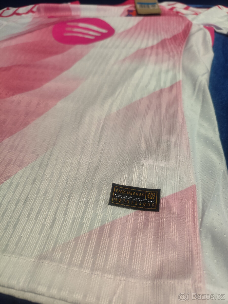 Dres Fc Barcelona Ružový Hráčsky Unikátny Nový s visačkami - 4