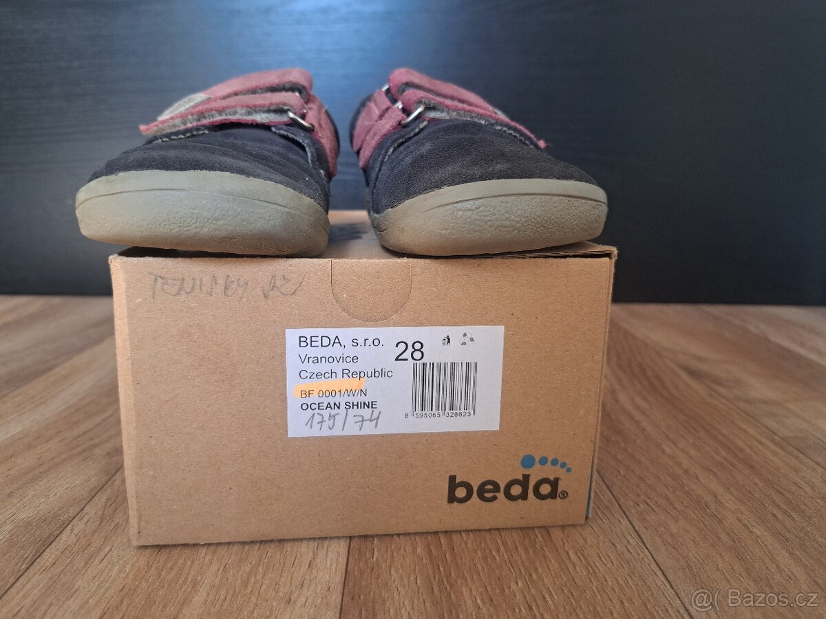Dětské barefoot kožené tenisky BEDA vel. 28 - 4