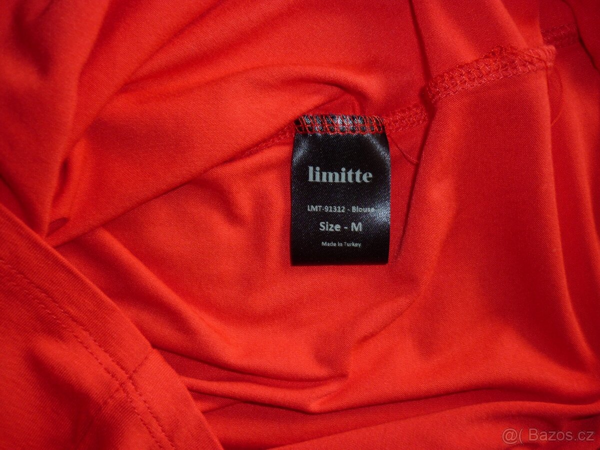 Červené tričko s mašlí Limitte - 4