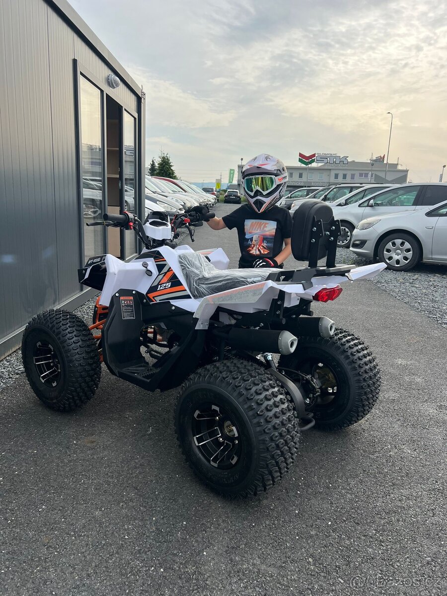 Dětská čtyřkolka FUN 125cc 3G8 - bílo oranžová model 2026 - 4