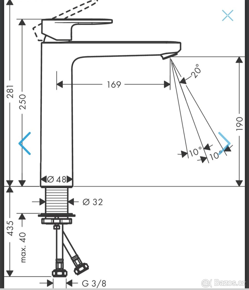 Baterie hansgrohe vernis blend 71582000 - 4