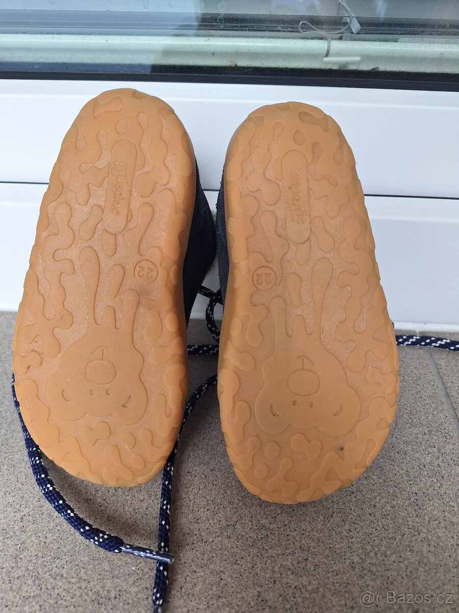 Dětské barefoot první botky 22 - podzimní/jarní - SUPERFIT - 4