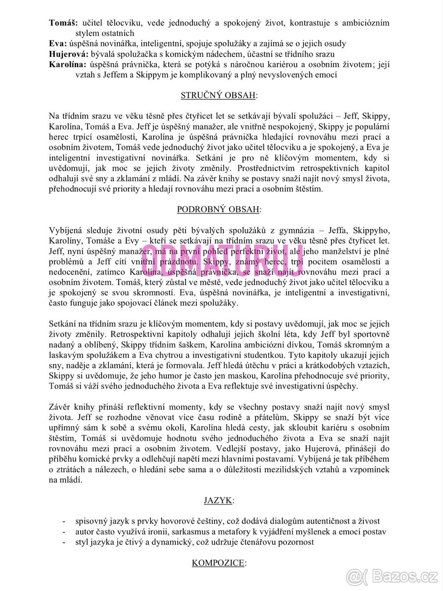 Maturitní otázky a přípravné materiály - 4