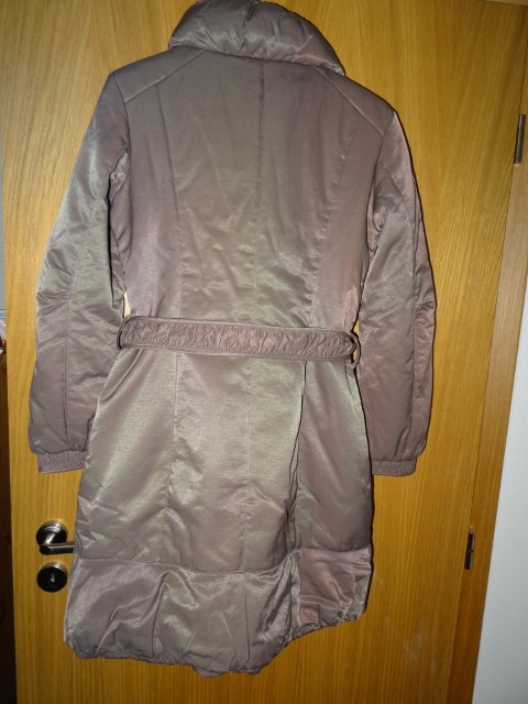 hnědý zimní kabát/bunda vel. S - 4