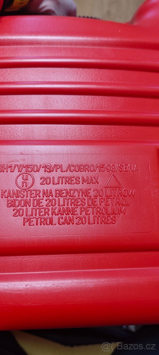 Plastový kanystr 20 litrů, nový - 4