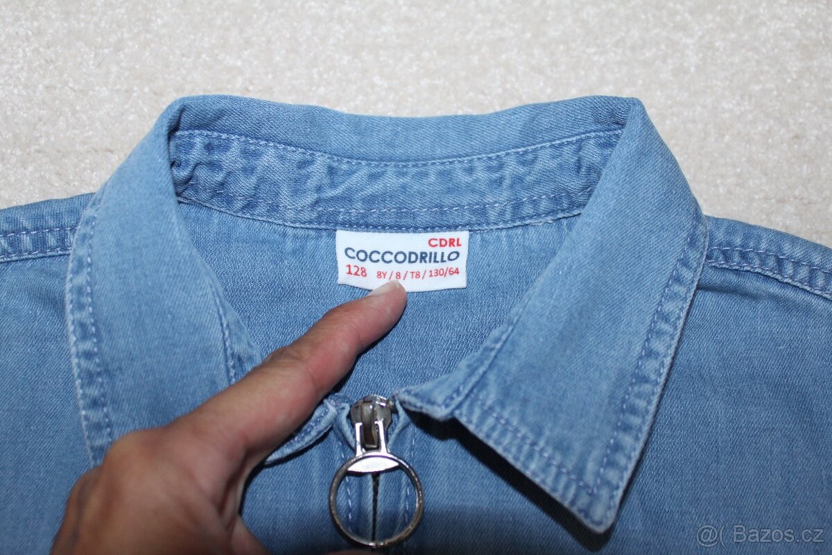 Džínový overal / kombinéza Coccodrillo vel. 128 - 4