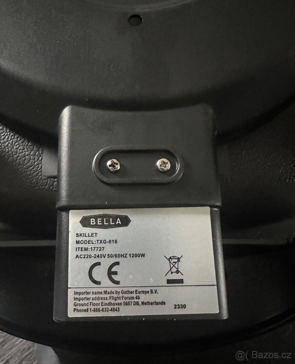 Elektrická pánev značky Bella nová - 4