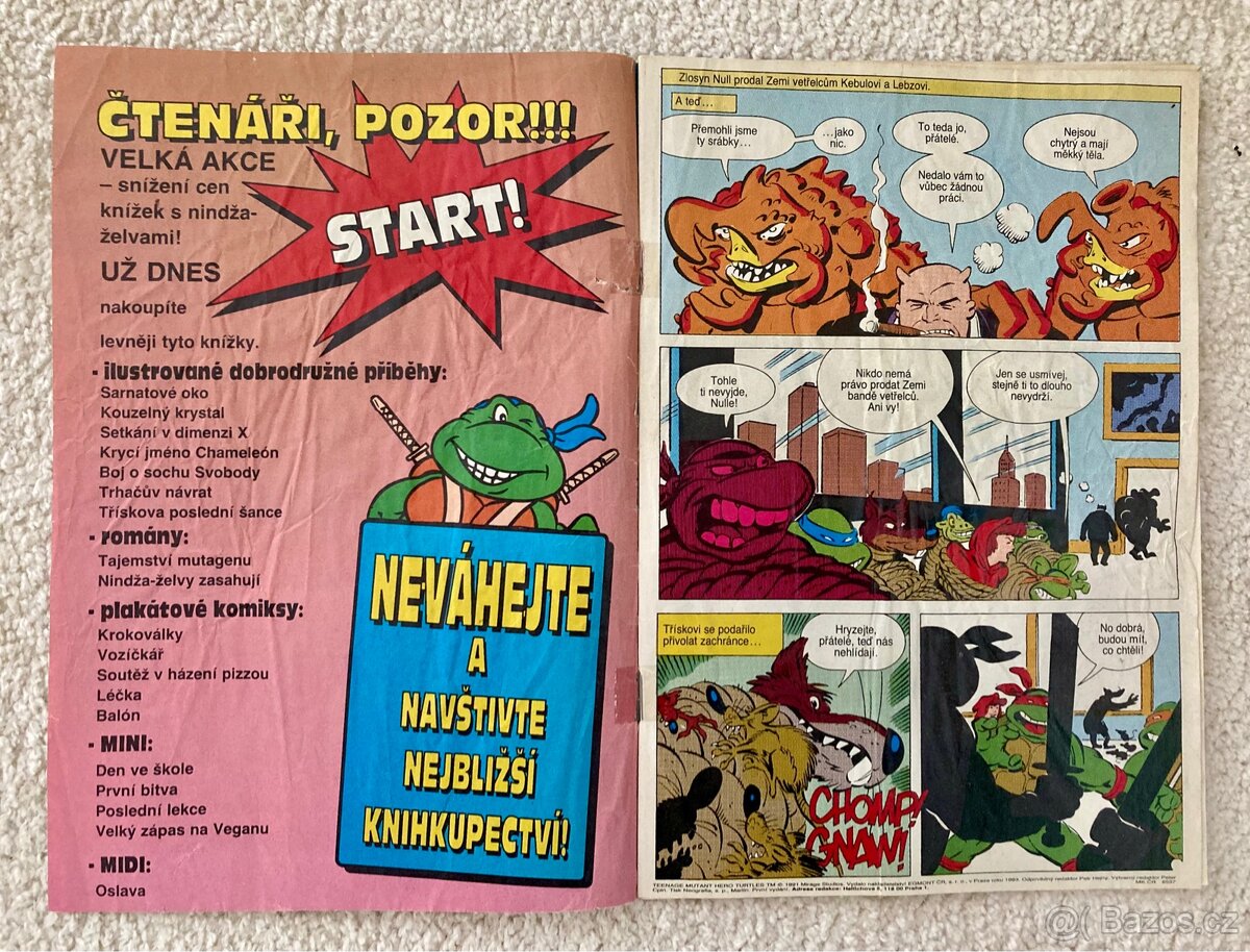 Želvy Ninja (Turtles) komplet 1992-1993 TOP stav - 4