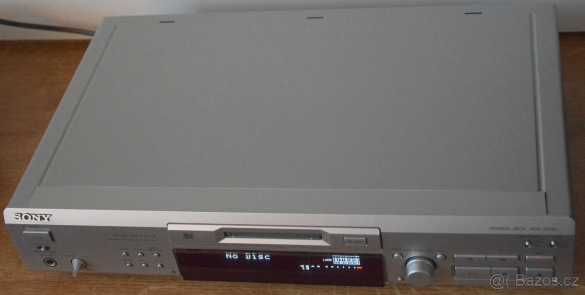 Minidisc deck SONY MDS-JE530,10xMD, manuál a kabely cinch - 4