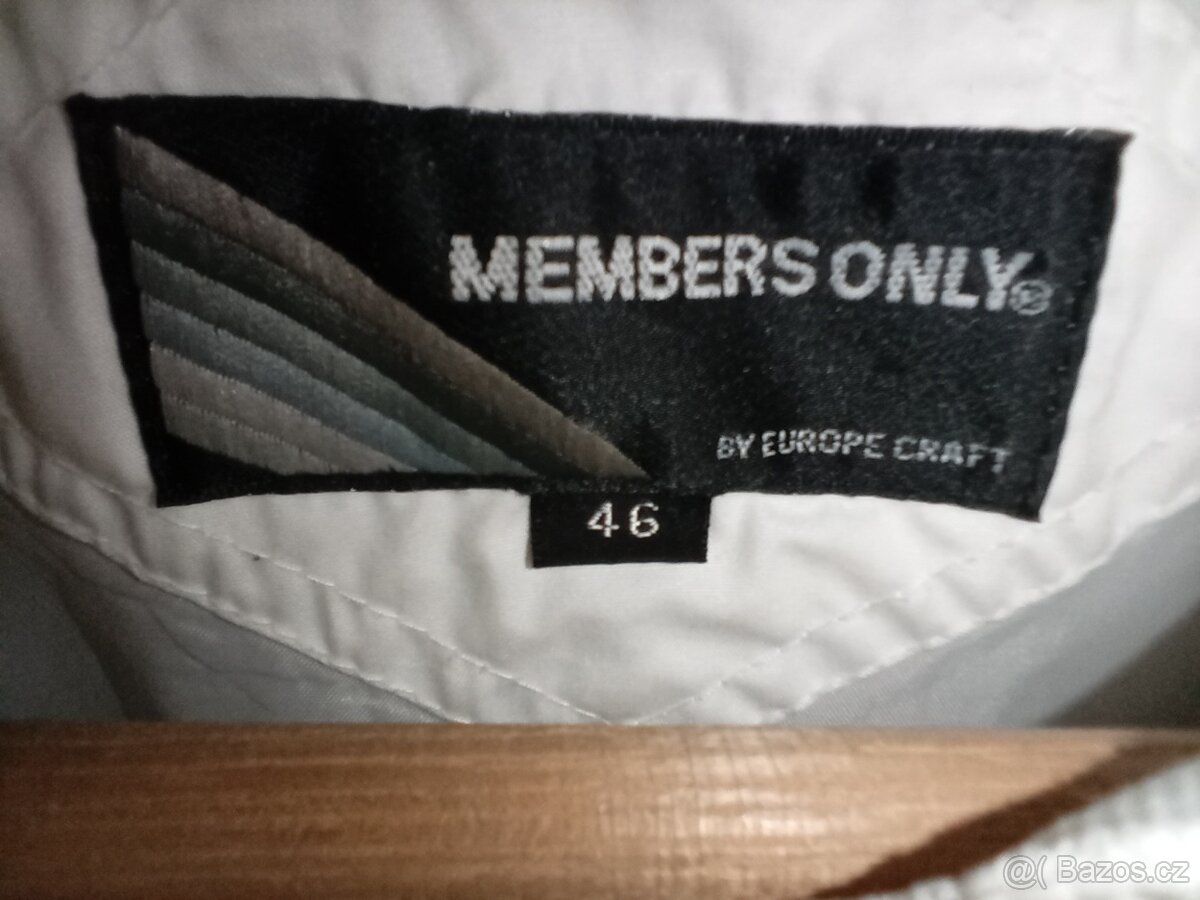 Lehká bílá bunda, perfektní stav, Members Only - 4