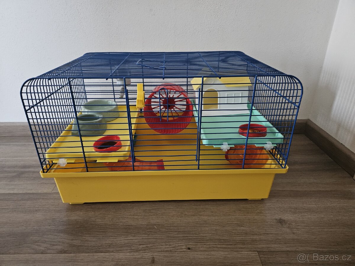 Prodám 2 klece pro křečka s příslušenstvím - 4
