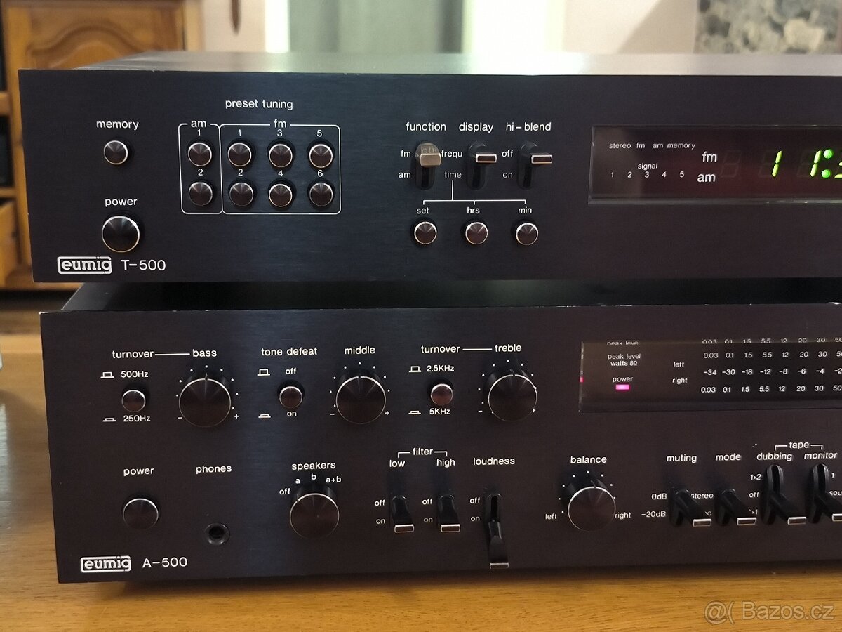 EUMIG A-500--EUMIG T-500 Vzácné HiFi pro znalce. - 4