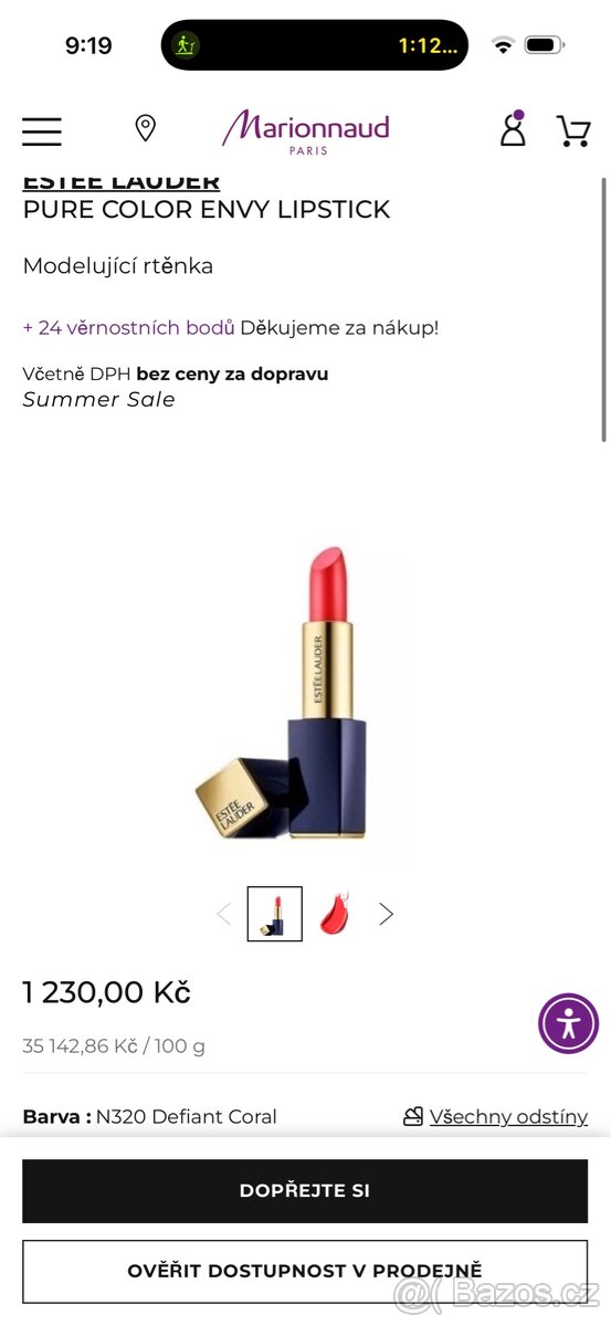 Rtěnka Estee Lauder + lak lancome - 4