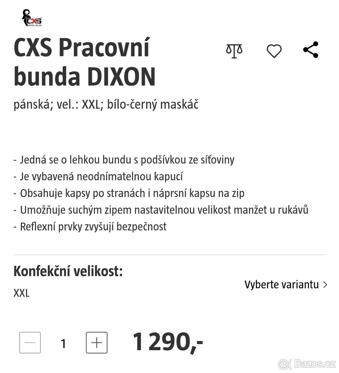 CXS maskacovy komplet bunda a kalhoty - 4