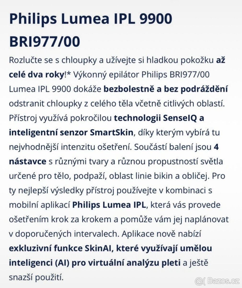 Epilátor Philips Lumea IPL 9900 - 4