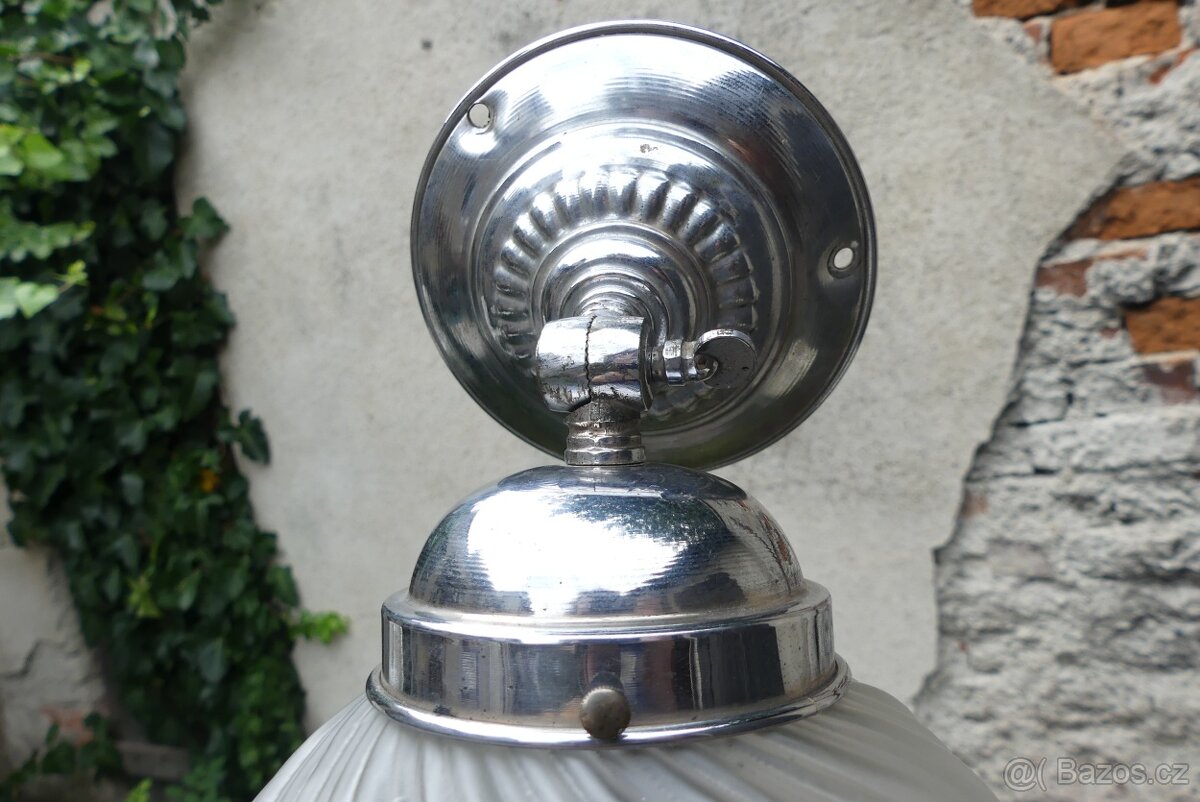 Starožitný secesní lustr, stropnice, lampa - 4