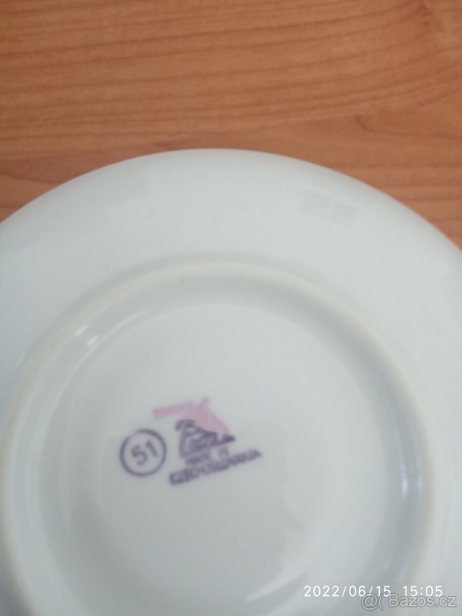 2ks hrnečků s podšálky - 4