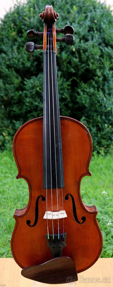 Staré 3/4německé housle s nádherným tónem. Víz nahrávku - 4