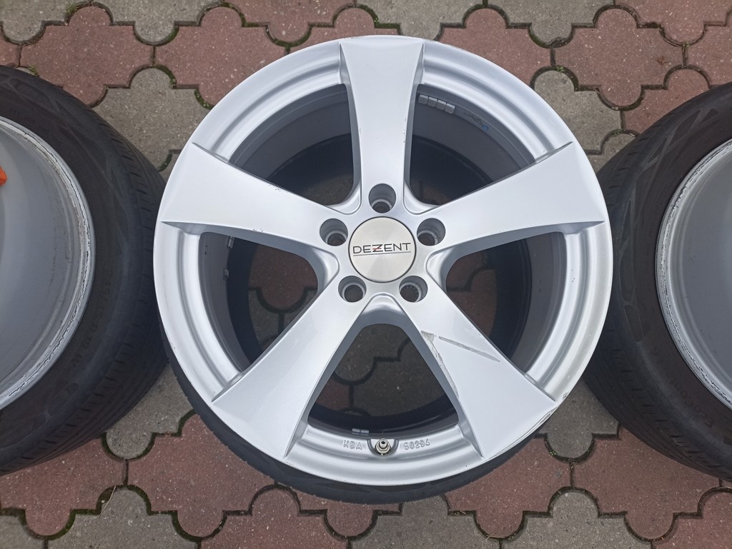 Alu kola 8x18, ET43, 5x112, s pneu 245/45 R18 96W. - 4