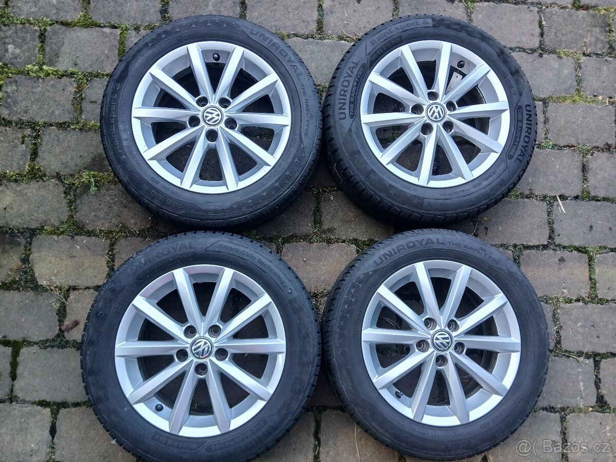 ALU kola,sada, originál Volkswagen,185/60 R15,5x100,TOP - 4