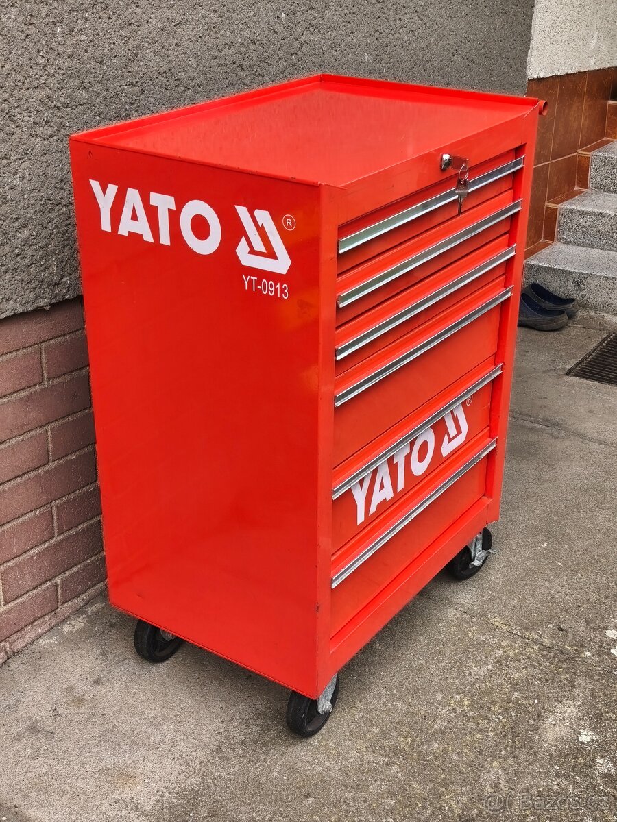 Prodám VELKÝ dílenský vozík na nářadí YATO YT-0913 se 6 zásu - 4