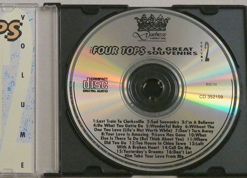THE FOUR TOPS - 16 GREAT SOUVENIRS - 4