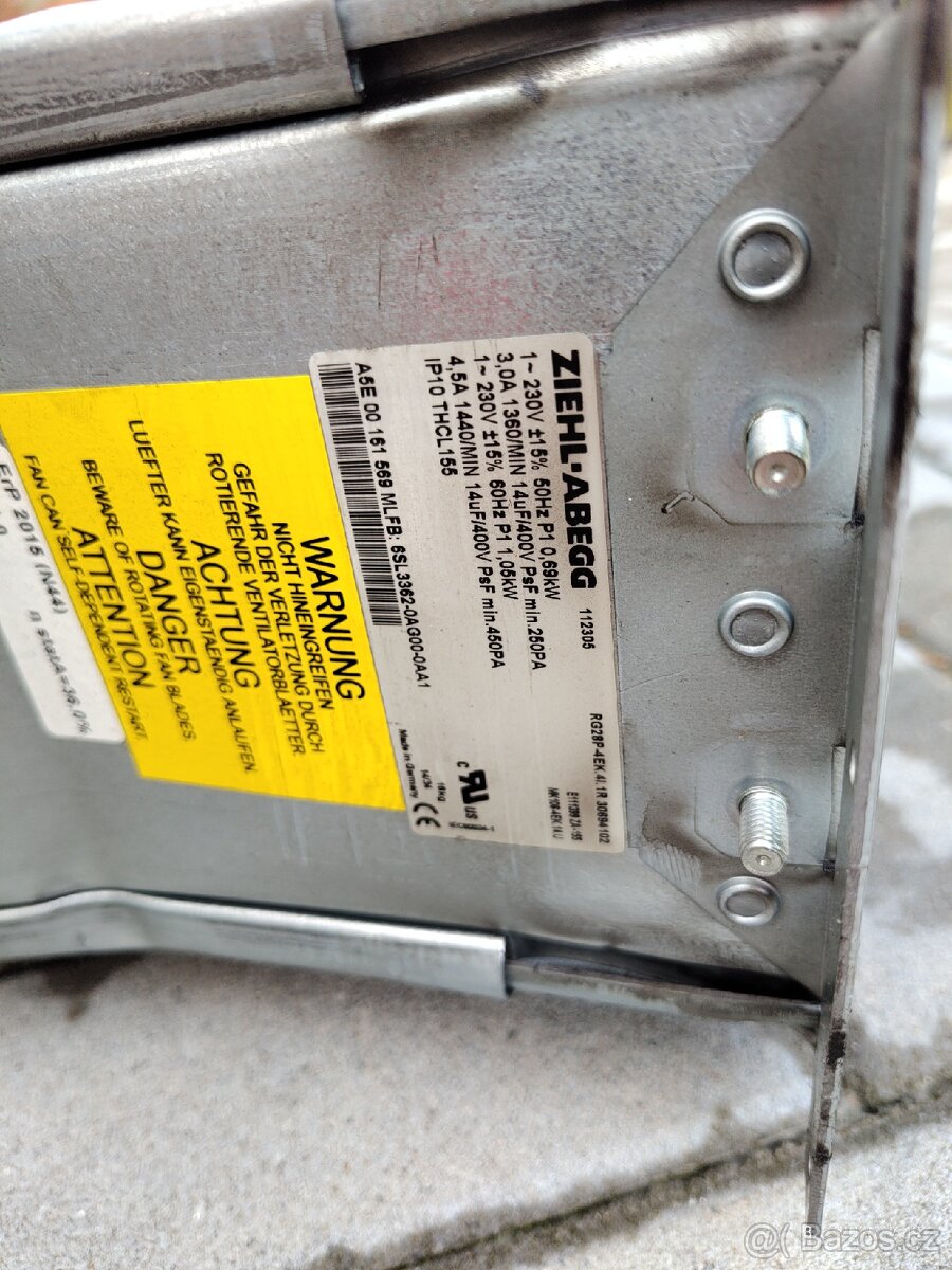 Radiální ventilátor průmyslový 230V - 4